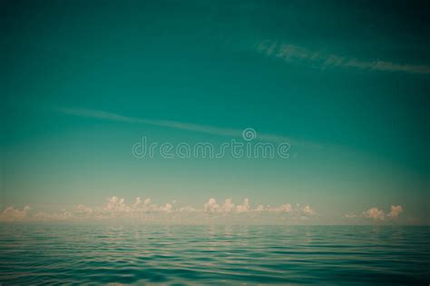 Beautiful Seascape Evening Sea Horizon And Sky Stock Photo Image Of