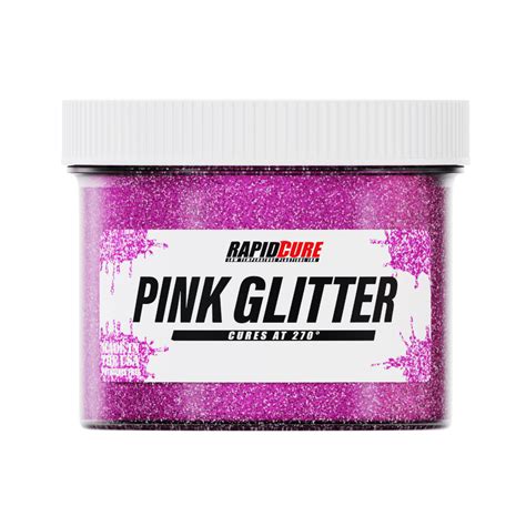 Rapid Cure Pink Glitter Screen Printing Plastisol Ink Screen Print Direct