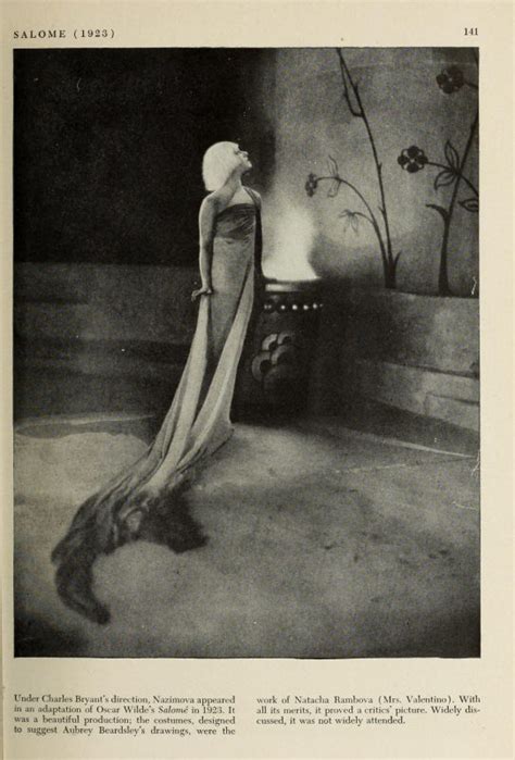 Alla Nazimova Society Nazimova In “salome” 1923 Illustration From A Pictorial History Of