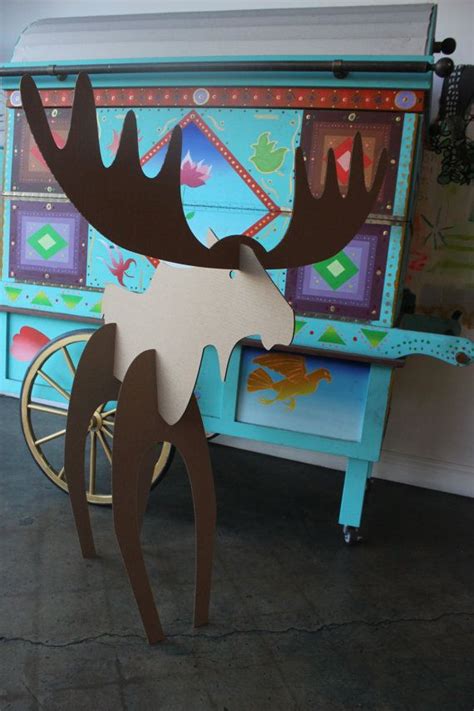5ft Tall Cardboard Christmas Moose By Mettaprints On Etsy Christmas
