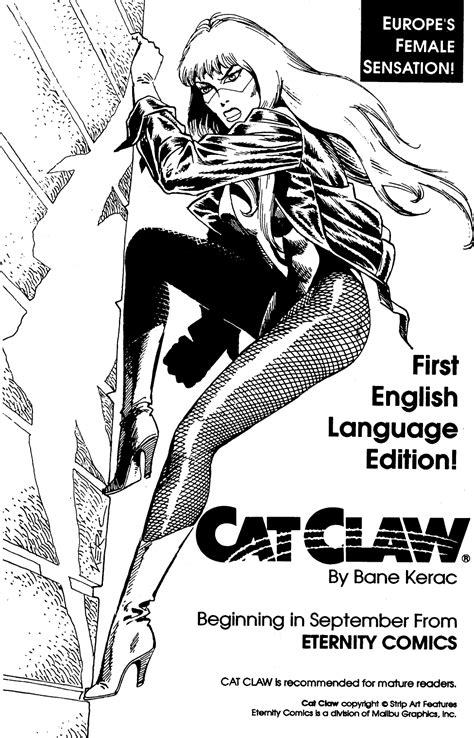 Cat Claw By Bane Kerac Eternity Comics 1990 Rcomicbooks