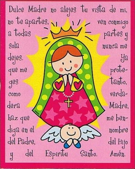 Oración A La Virgen María Para Niños