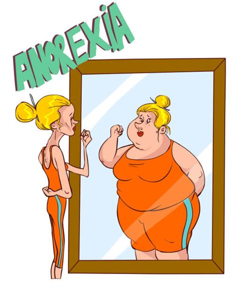 Anorexia Mirror Stock Vectors Istock