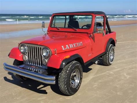 1985 Jeep Cj 7 Laredo In Red Original Not Modified 72000 Original