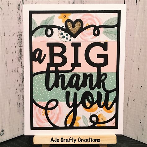 Ctmh A Big Thank You Card Se2 2018 Shots Ideas Heart Stamp Git Heart