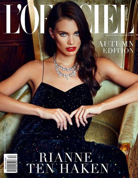 Rianne Ten Haken Covers Lofficiel Australia Autumn 2017 Issue