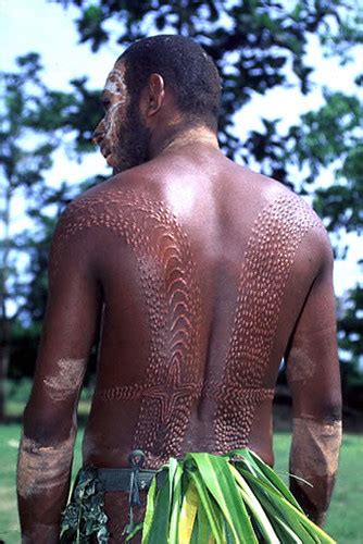 Sepik River Man With Initiation Scars The Initiation Is Hi Flickr