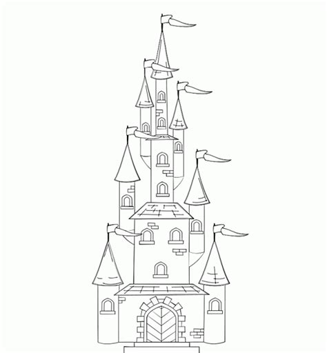 Disneyland Castle Coloring Pages