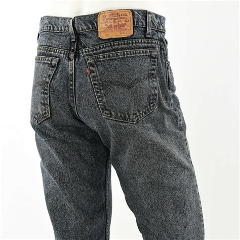 80s Vintage Mens Levis 505 Dark Acid Wash Jeans 36 X 32 Etsy