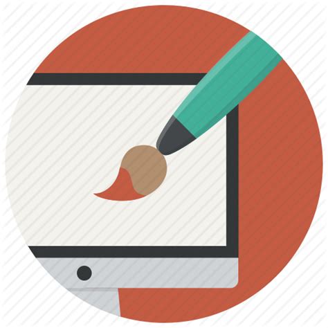 Computer, graphic, paint, web design, graphics icon