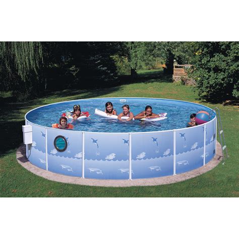 Heritage Pools 12 ft x 36 in Above Ground Swimming Pool Package with