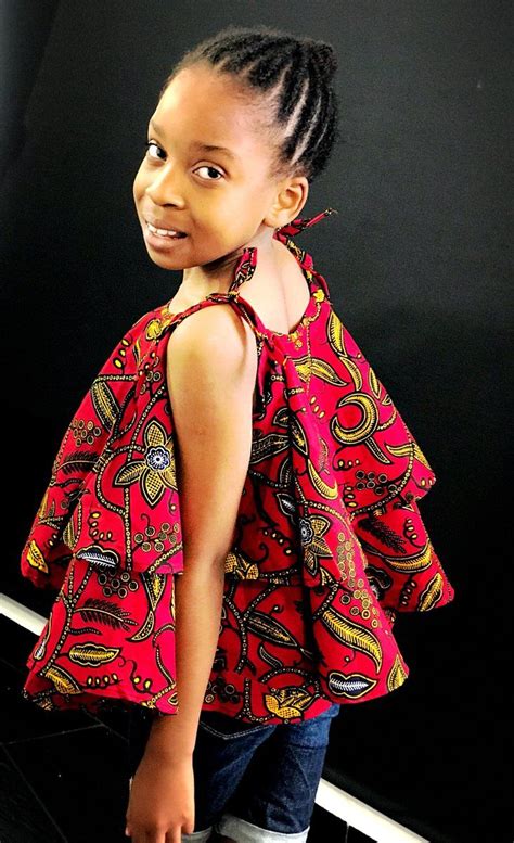 African Prints Ankara Top And Shorts African Dresses For Kids Ankara