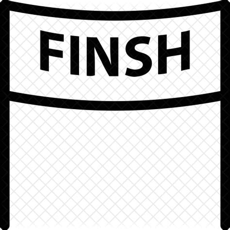 Finish Flag Icon Download In Line Style