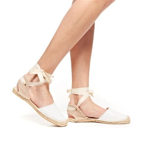 Sandal Leather White Espadrilles For Women From Soludos Soludos