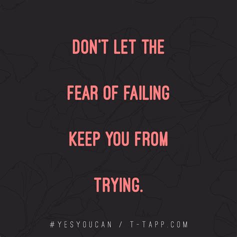 Dont Let The Fear Of Failing Keep You From Trying Yesyoucan Cheer