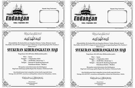 Begitu juga dengan cara penulisannya? Contoh Undangan Maulid Nabi Saw 2018 Doc - retorika