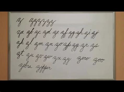 Cursive writing is something both students and graduates should have a grasp of. How to Connect Cursive Z - American Handwriting - YouTube