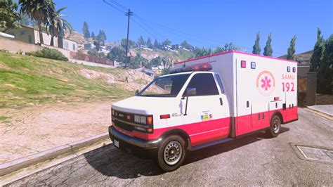 Samu Ambulance Ambulância Do Samu Gta5