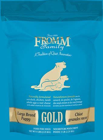 The following chart provides a good place to start, but determining the correct amount of food for your pet depends upon your evaluation of your pet's overall performance on the amount of food. Fromm Gold Life-stage and Lifestyle Dry Recipes | Holistic ...