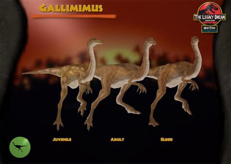 Gallimimus The Legacy Dream Jurassic Park By Hatclawdesigns93 On Deviantart