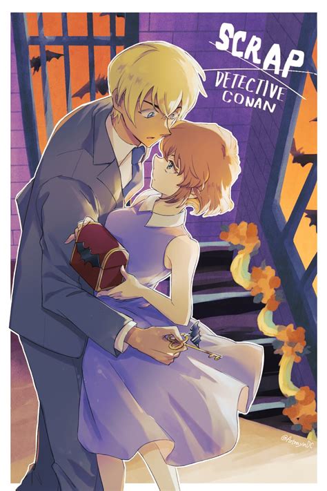 Amuro Tooru And Miyano Shiho Meitantei Conan Drawn By Astrayin Danbooru