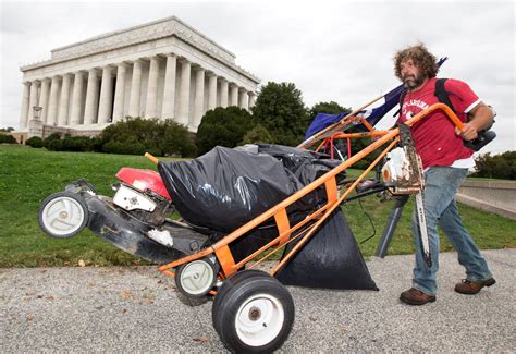 Mall Lawnmower Man Inspires Cleanup Crew To Pick Up The Slack During