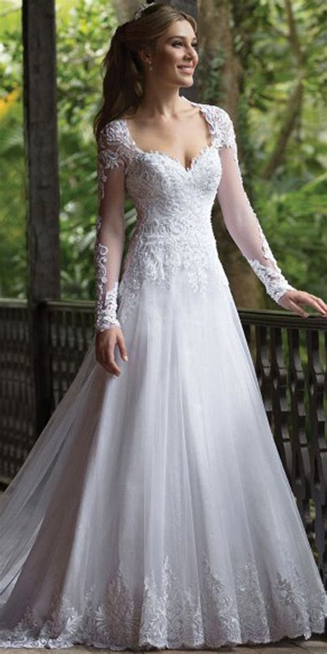 Unique tulle queen anne neckline sheath wedding dresses. Attractive Tulle Queen Anne Neckline A-line Wedding ...