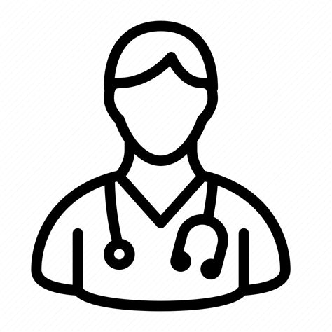 Doctor Health Hospital Male Stethoscope Uniform Ios Icon