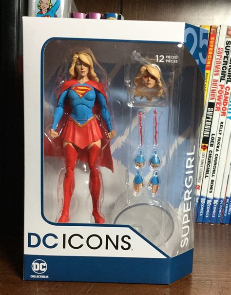 Supergirl Comic Box Commentary Dc Icons Action Figure