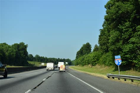 Interstate 85 South Gaston Cleveland Counties Aaroads North