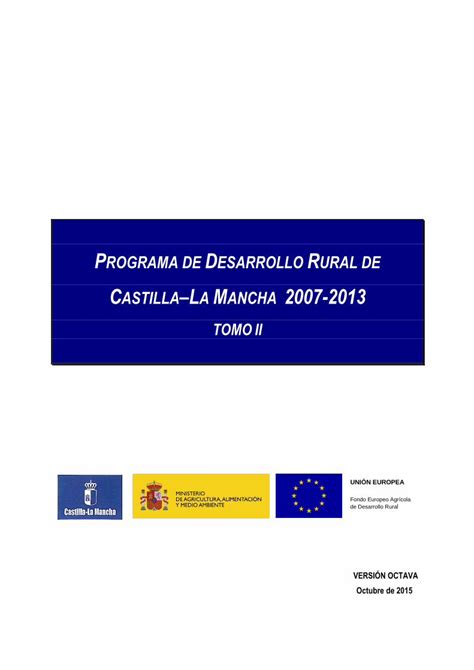 Pdf Programa De Desarrollo Rural De Su Actualización De La Evaluación Intermedia Revisión