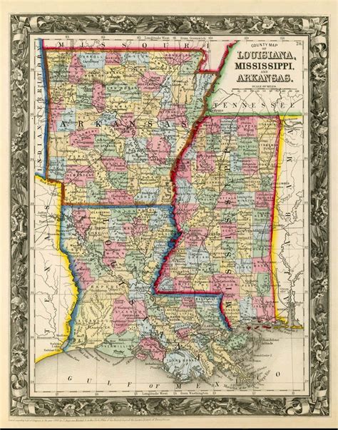 Road Map Of Louisiana And Mississippi Us States Map