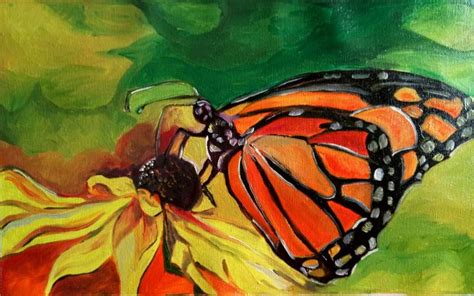 Monarch Butterfly Painting By Rupinder Kaur Saatchi Art