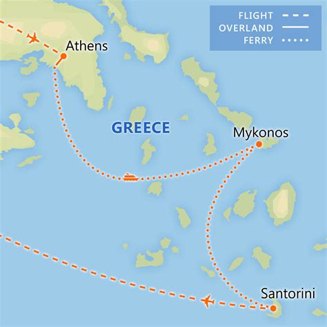 Greece Map Athens Santorini Mykonos United States Map