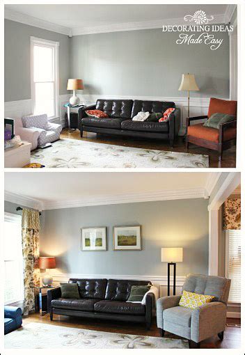 A drab studio becomes a fresh backdrop for vibrant floral artwork. Before and After Decorating Pictures To Give You Inspiration!