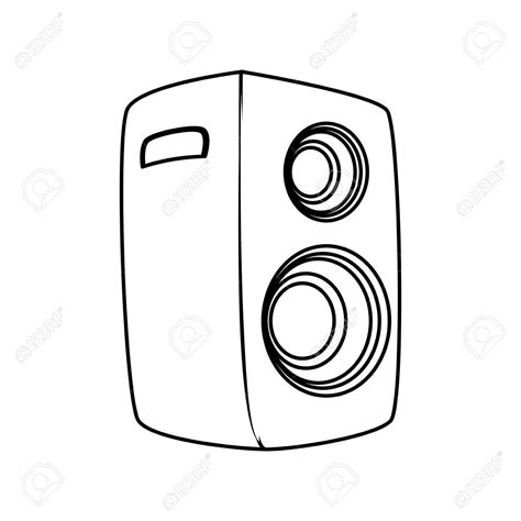 Stop us if you've heard this one: Ceiling Speaker Symbol Sketch Coloring Page