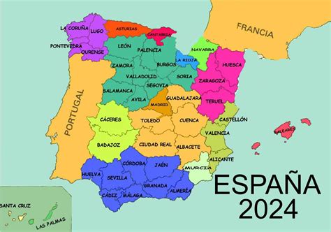 Encuentra Un Mapa De España Datado En El Año 2024