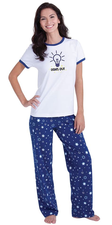 Lights Out Glow In The Dark Pjs For Women Pajamagram Pajamas Women