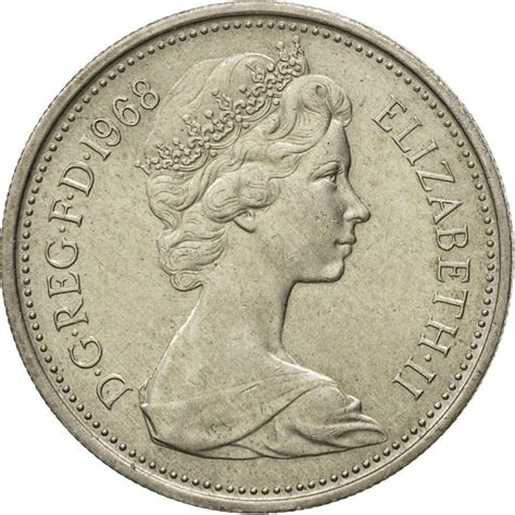 Five Pence 1968 Coin From United Kingdom Online Coin Club