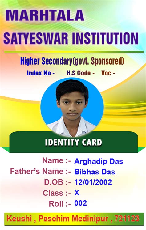 School Smart Id Card Psd Picturedensity
