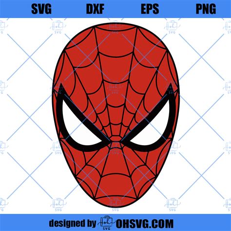 Spiderman SVG, Spiderman Face SVG, Spiderman Head SVG - ohsvg