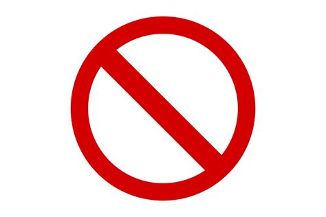 Prohibition Sign Or No Sign Icon Vector Graphic By Anatolir56