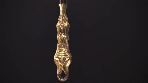 3d Model Medieval Scepter Vr Ar Low Poly Cgtrader