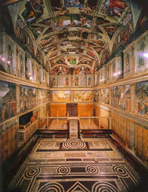 Michelangelo would return to rome in 1505 to work on the pope's tomb as directed by pope julius ii. The West Wall of Sistine Chapel in the Vatican, Rome ...