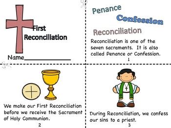 Girl in the church and reconciliation by father clipart image father in a church doing reconciliation to the child clip art picture. First Reconciliation Mini Book and Journal Pages by Miss P ...