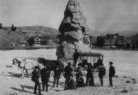 Old Yellowstone History Of Liberty Cap Yellowstone Insider