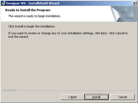 Installshield delivers a seamless user install. Install Wizard