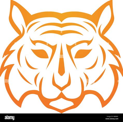 Logotipo de tigre vector plantilla de diseño del icono Imagen Vector de