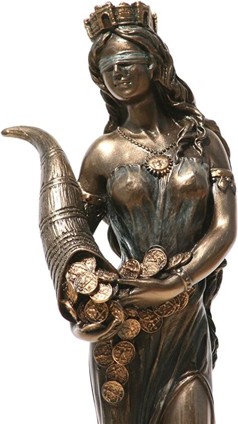 Statue Goddess Fortune Tyche Luck Fortuna Sculpture Figurine 728