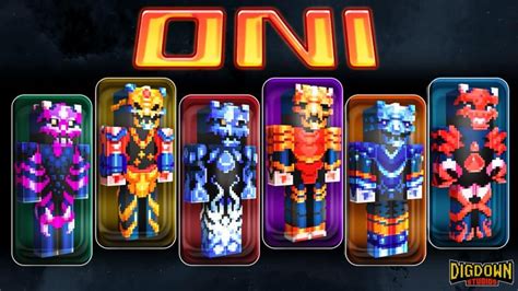 Oni By Dig Down Studios Minecraft Skin Pack Minecraft Marketplace
